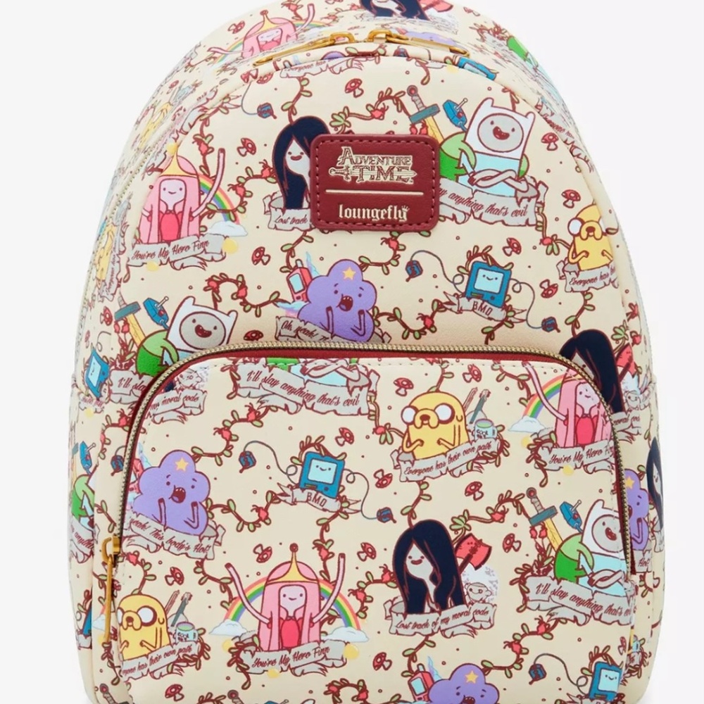 NWT Adventure Time AOP Mini Backpack